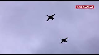 Su-25 destroys camouflaged battlefields of Ukrainian soldiers