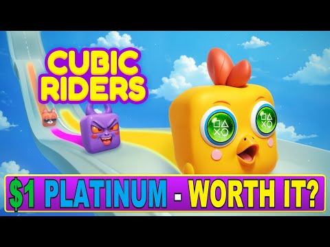 New Easy $1 Platinum Game PS4, PS5 - Worth It? | Cubic Riders Quick Trophy Guide