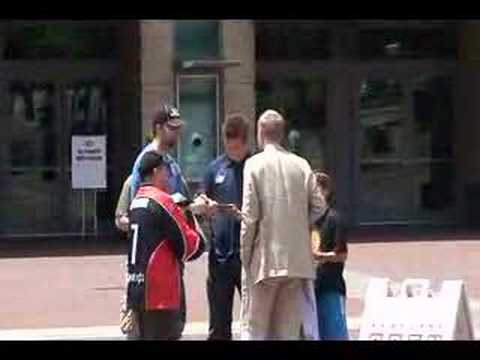 Jakub Voracek & Angelo Esposito Signing autos NHL 2007 Draft