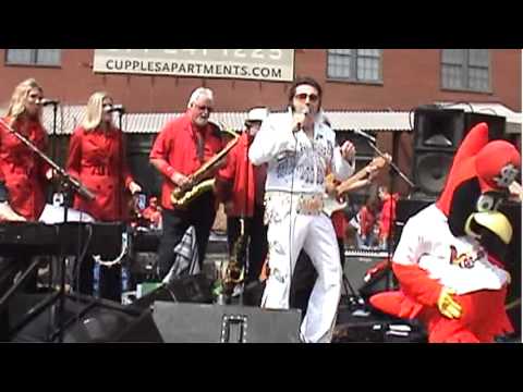 Butch Wax & The Hollywoods with Elvis - Home Opener 2011 with Steve Davis (Elvis)