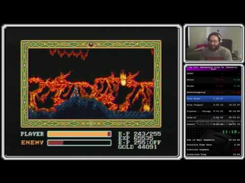 "Ys 3: Wanderers from Ys" speedrun -- Genesis (52:35.64)
