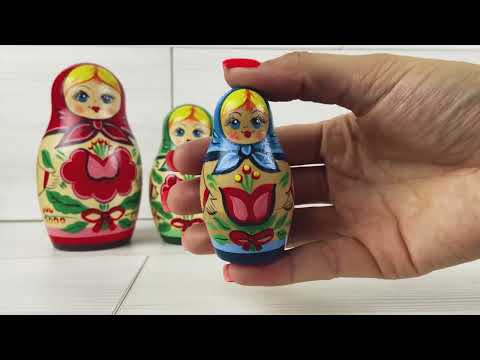 Миниатюра изображения товара Матрешка сувенирная Брестская Фабрика Сувениров Набор первых традиционных русских матрешек / 7018