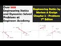 Engineering Statics by Meriam 7th Edition Solution | Engineers Academy