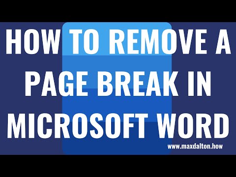 Cum să eliminați o întrerupere de pagină în Microsoft Word