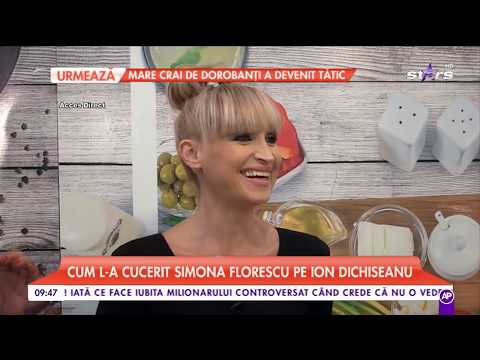 Simona Florescu, dezvăluiri din viaţa ei, în bucătărie! Cum l-a cucerit pe Ion Dichiseanu