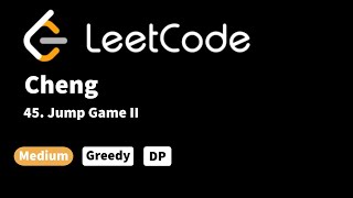 YouTube video 'LeetCode 45. Jump Game II'