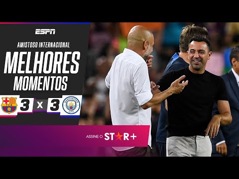 Gols e lances de Barcelona x Manchester City
