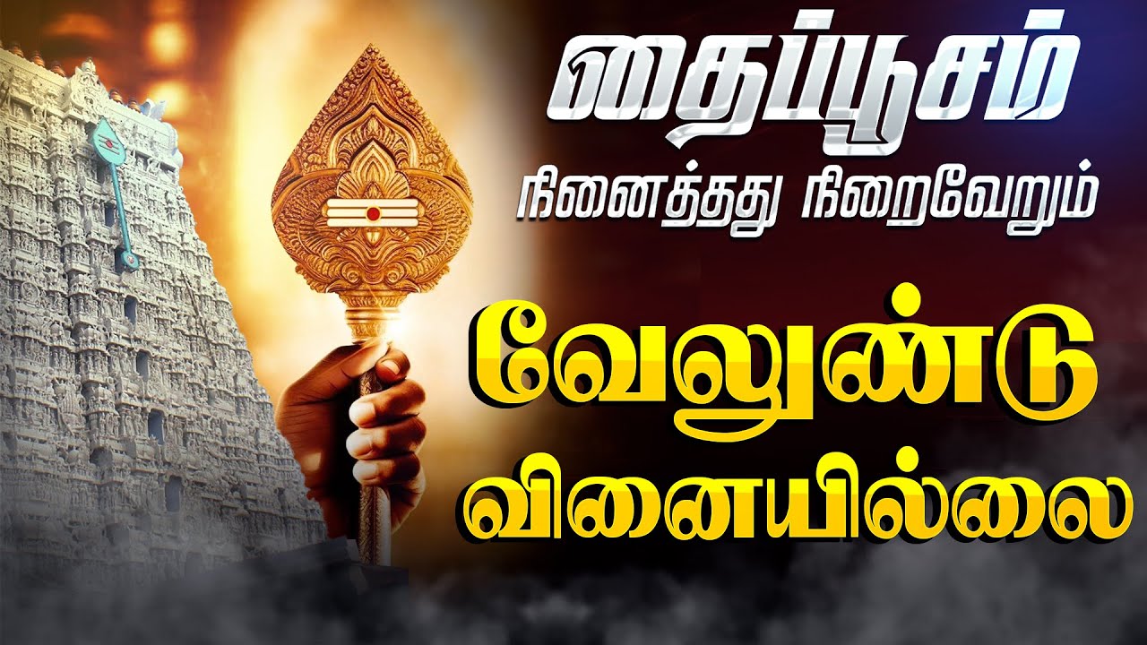 🔴LIVE SONGS| திருச்செந்தூர் முருகன் கேட்க வேண்டிய வேலுண்டு வினையில்லை Murugan Song Velundu Vinaillai