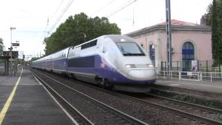 preview picture of video 'SNCF  TGV Duplex set, Agde'