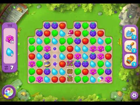 Gardenscapes Level 118 Super Hard