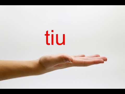 How to Pronounce tiu - American English