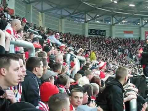 Hallescher FC (HFC) - 1.FC Magdeburg (1.FCM) 11.04.2012 Fankurve Ufta Uftaa