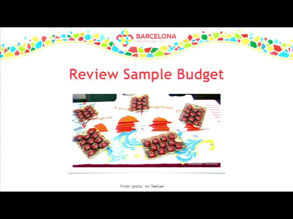 DrupalCon Barcelona 2015: Community Training: Camp Budgets and Financial Management
