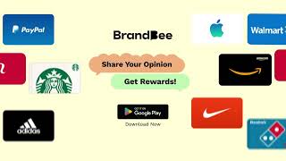 Share Your Opinion, Get Gift Cards | BrandBee (Youtube Video)