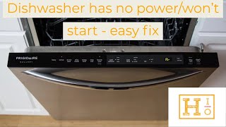 Dishwasher Has No Power, Won’t Start - Easy Fix