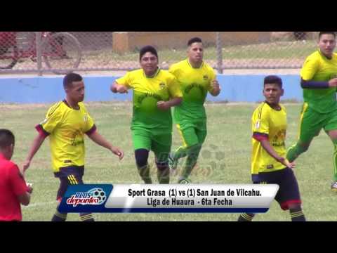 SPORT GRASA (1) vs (1) SAN JUAN VILCAHUAURA - FÚTBOL HUAURINO - 6TA FECHA/2017.