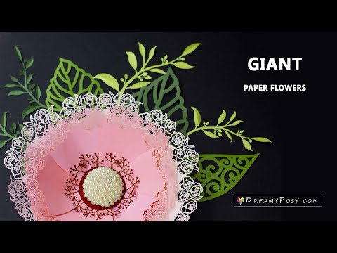 Giant paper flowers tutorials for wedding backdrop