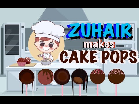 Zuhair makes cake pops!
