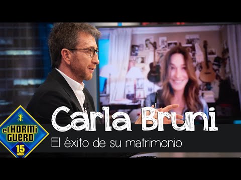 Carla Bruni revela la receta del éxito de su matrimonio junto a Nicolas Sarkozy - El Hormiguero
