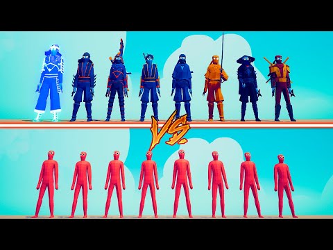 NINJA TEAM vs RANDOM TEAM - Totally Accurate Battle Simulator | TABS