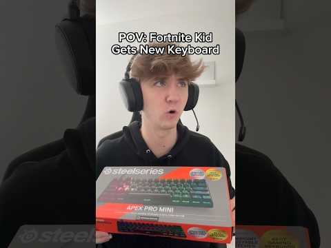 Fortnite Kid Gets A New Keyboard…