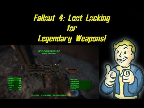 Fallout 4: Loot Locking! Get The Legendary Weapon You Want!! EASY!!