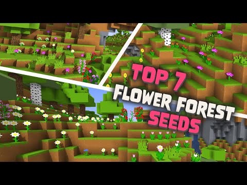 Minecrafting - Texture Packs, Seeds & Builds - Top 7 New Flower Forest Seeds for Minecraft  | Cute & Colorful | Java Edition