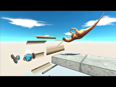 Combo traps, Ballista and Bone Spike wheel - Animal Revolt Battle Simulator