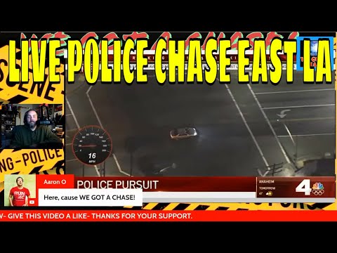 LIVE! POLICE CHASE IN SAN GABRIEL VALLEY 1-24-2021