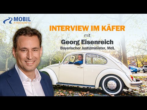 Interview im Käfer mit dem bayerischen Justizminister Georg Eisenreich (CSU)