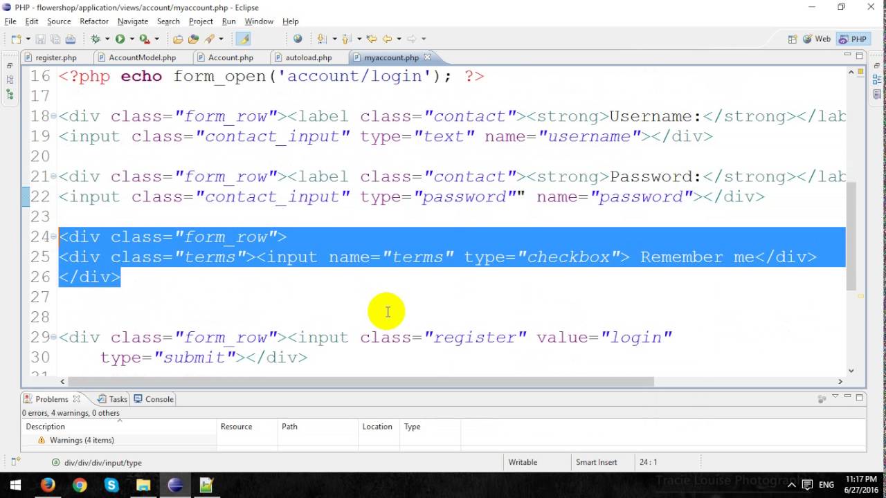 Building An ECommerce Store Using CodeIgniter Framework - Part 5 - Account Registration