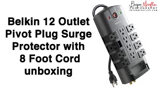 Video thumbnail for Belkin 12 Outlet Pivot Plug Surge Protector with 8 Foot Cord Unboxing by Bryan Miraflor