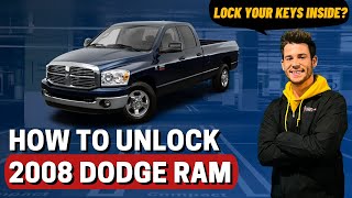 How to Unlock: 2008 Dodge Ram (no keys)