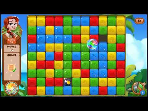 Lost Island Blast Adventure Level 34 - NO BOOSTERS 🏝️ | SKILLGAMING ✔️