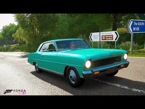 FORZA HORIZON 4 Gameplay Walkthrough Part 8 – DRIVING 1967 Chevy Nova SS, RAM Rebel TRX, Mustang GT