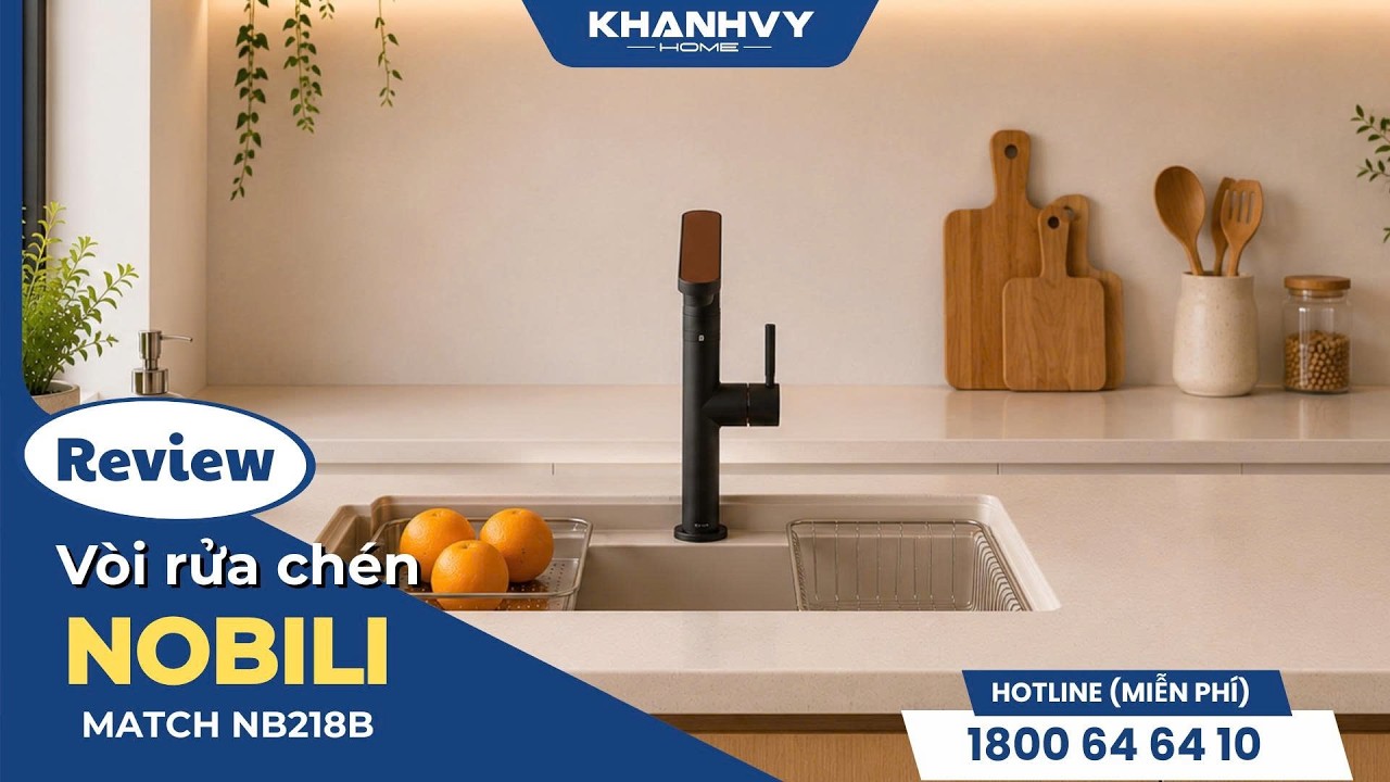 Vòi rửa chén Nobili MATCH NB218B nóng lạnh