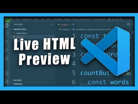 Visual Studio Code Tutorial  How To Get Live HTML Preview In Visual Studio  Code