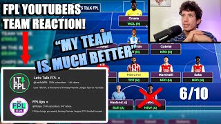 FPL YOUTUBERS VS MY TEAM SELECTION: Whos Team Is Better? | Fantasy Football Tips 2023/2024 #fpl