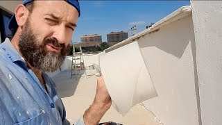 Duvar dibinde su kaçağı için,  su kesen ve su yalıtım kecesi uygulaması [910.böl