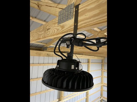 Assembly & Installation of High Bay LED Lights (LED High Bay Light 100W Dimmable 5000K 14,000lm UFO)