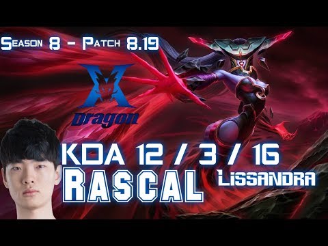 KZ Rascal LISSANDRA vs RYZE Top - Patch 8.19 KR Ranked