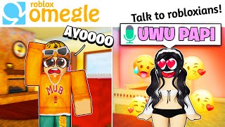ROBLOX Omegle Voice Chat.. BUT I CAN'T SKIP 🥲