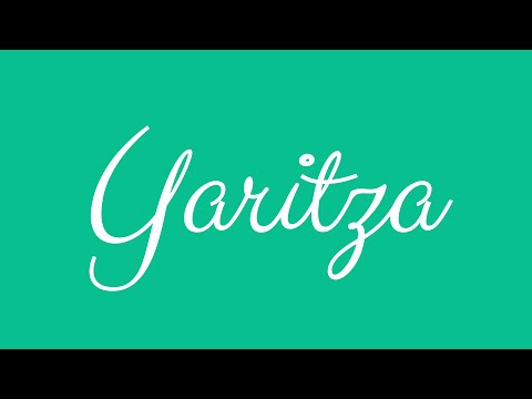 Learn how to Sign the Name Yaritza Stylishly in Cursive Writing