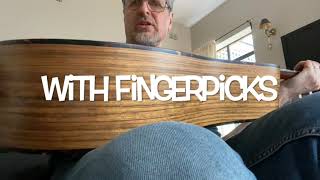Video thumbnail for Eastman E3DE acoustic guitar with fingerpicks by Turra Firma Guitar Channel