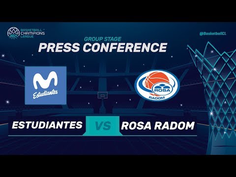 Movistar Estudiantes v Rosa Radom - Press Conference - Basketball Champions League