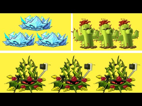 BRAMBLE BUSH vs ICEWEED vs CACTUS - Who Will Win? PvZ2 9.6.1 Official Download I ChopperVN
