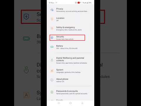 How to set screen lock in realme C 35 #shorts #ytshorts