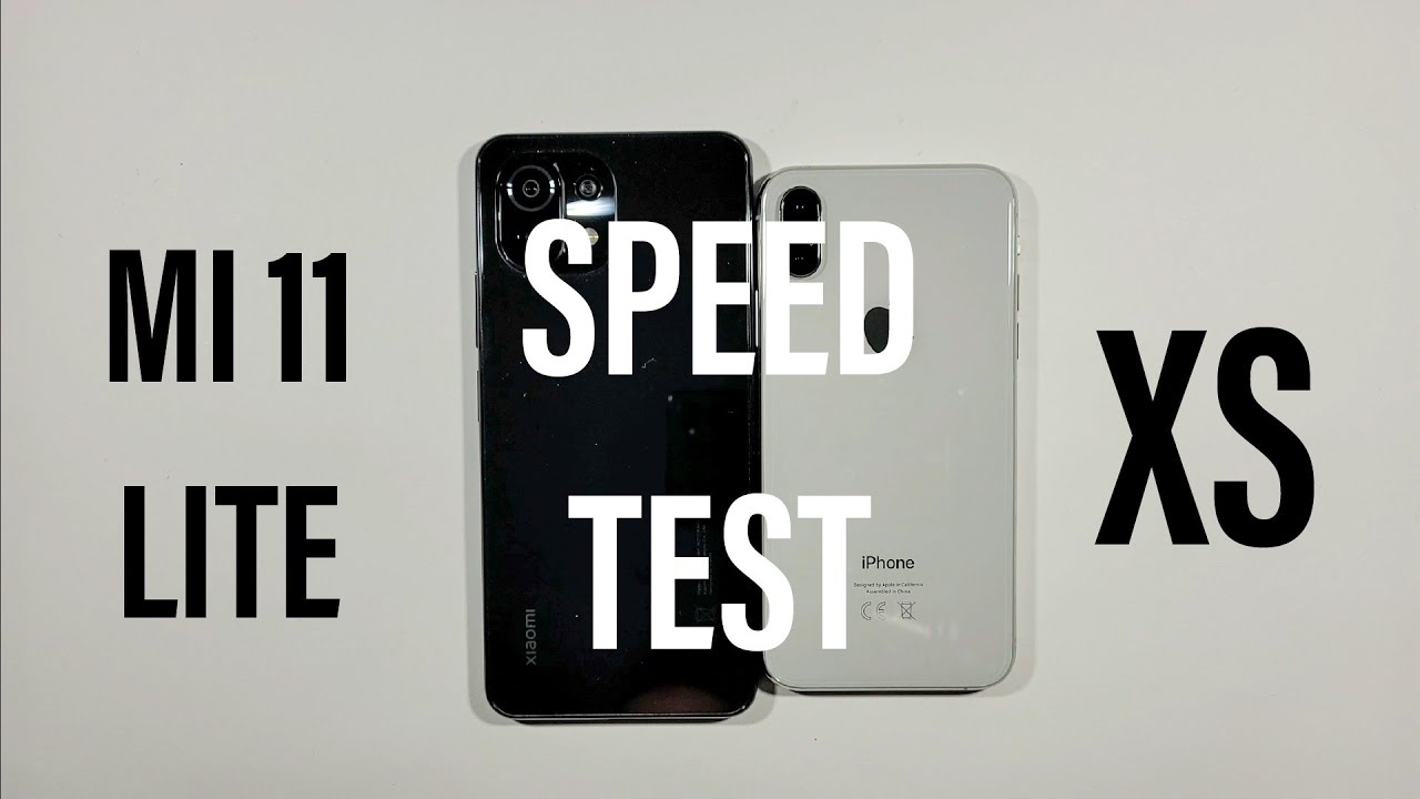 Xiaomi Mi 11 Lite vs Iphone XS Speed Test