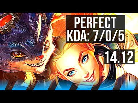 RUMBLE vs LUX (MID) | 7/0/5, Godlike, 600+ games | EUW Diamond | 14.12