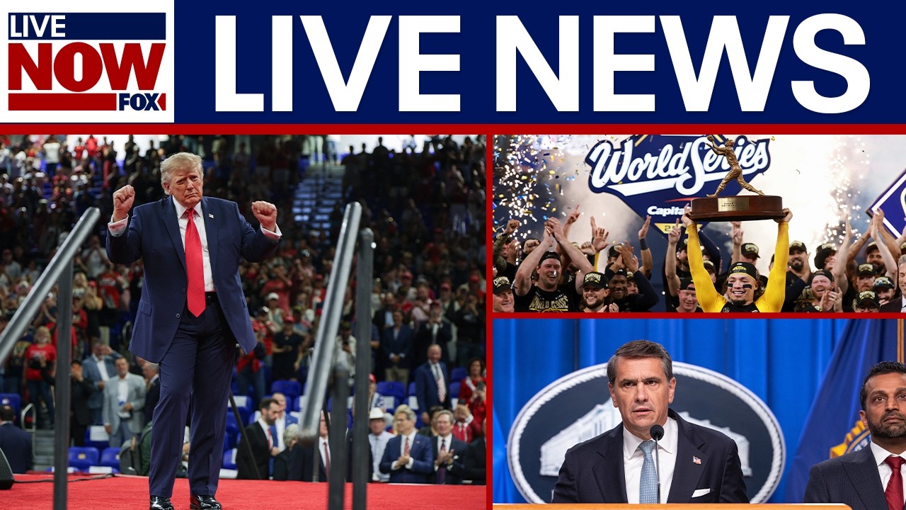 LIVE: Trump rallies in South Carolina, DOJ-FBI fraud announcement, Brewers win World Series & more